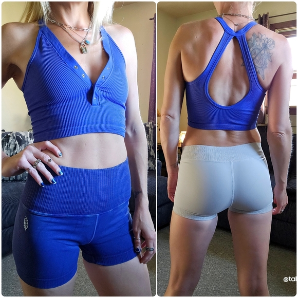 NWOT FP Movement Happiness Runs Henley Tank Electric Cobalt Size XS/S - Picture 10 of 14